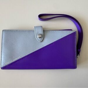 Rebecca Minkoff Purple and Gray Phone Wristlet